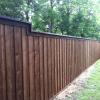 8' Ceadr Board on Board 
Western Red Cedar
Hand Dipped Oil Base Stain
Step and Level
A DFW Fence Contactor