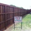 8' Ceadr Board on Board 
Western Red Cedar
Hand Dipped Oil Base Stain
Post Master ( Posts) ( Hidden Posts)
A DFW Fence Contactor